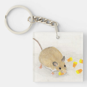 Souris avec des bonbons en forme de maïs