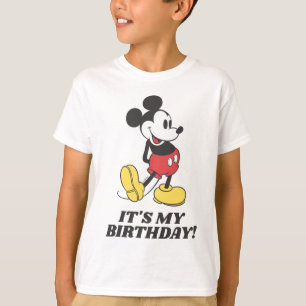 Souris classique Mickey   C'est mon T-shirt d'anni
