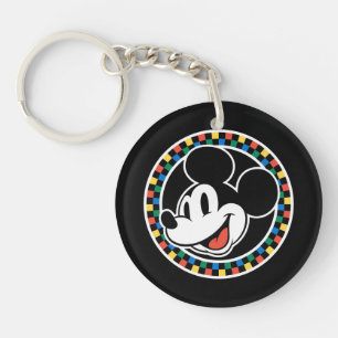 Souris classique Retro Mickey À damiers coloré