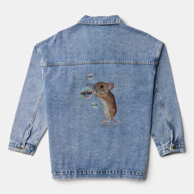 Souris et bulles veste denim (Verso)