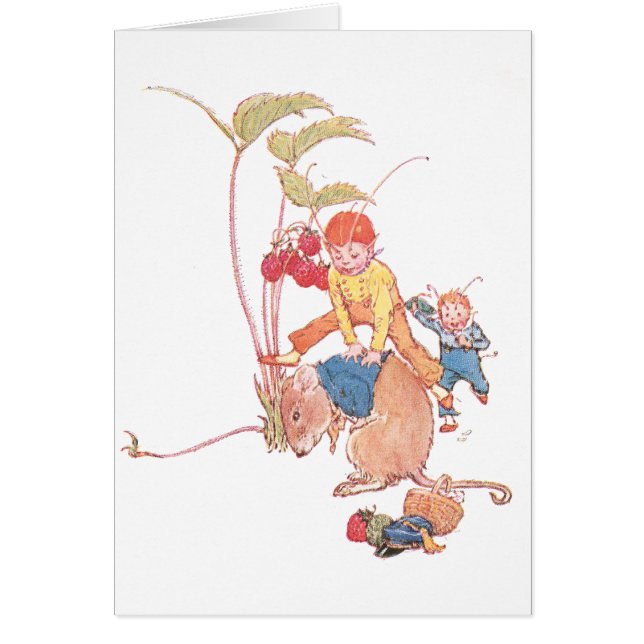 Souris et fées jouant saute-mouton (Devant)