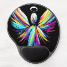 Ange aux couleurs pastel abstraites sur tapis de s
