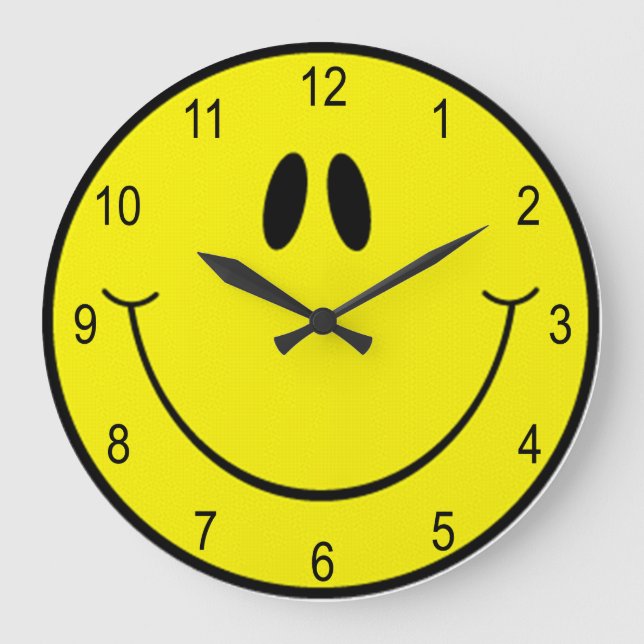 Souris Goofy Face Grande horloge (Recto)