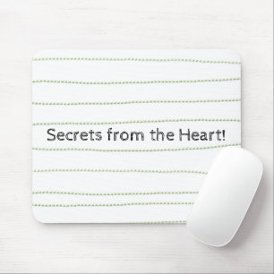 Souris Green Lines Secrets Heart Mouse Pad! Tapis de sour