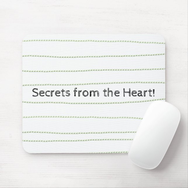 Souris Green Lines Secrets Heart Mouse Pad! Tapis de sour (Avec souris)