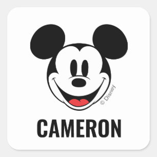 Souris Mickey personnalisée   Retour aux Étiquette