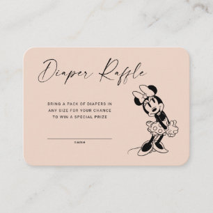 Souris Minnie vintage Carte d'insertion de feuil