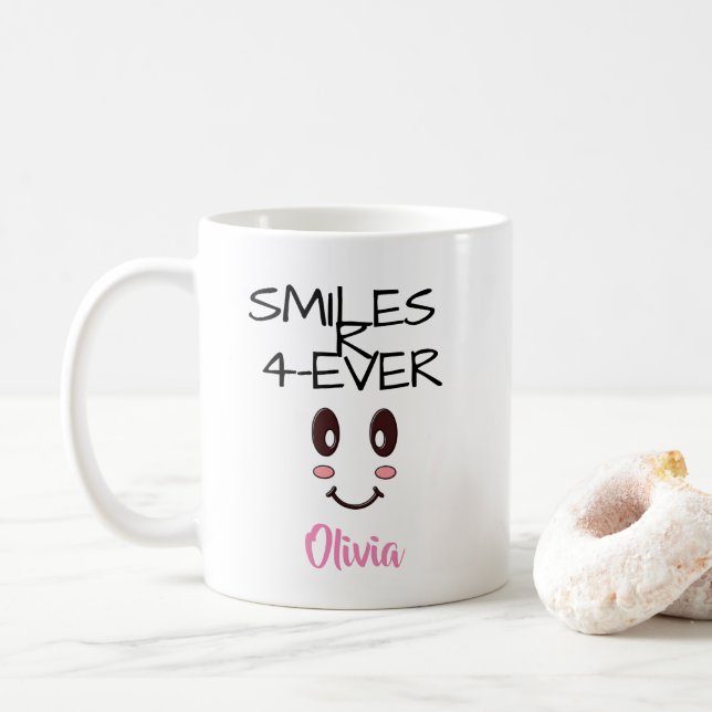 SOURIS R 4-EVER (PERSONNALISÉ) MUG (Avec donut)