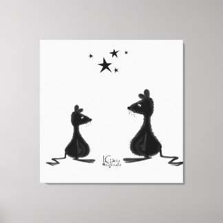Souris : Rencontre avec toile étirée Impression