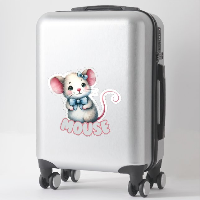 SOURIS - STICKER DE NURSERY (Sur valise)