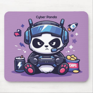 Souris Tapis de bureau Cyberpunk Panda Gamer - Tapis de s