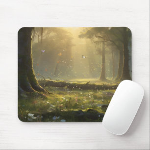 Souris Tapis de bureau Prairie Papillon de Rêve   Fantast
