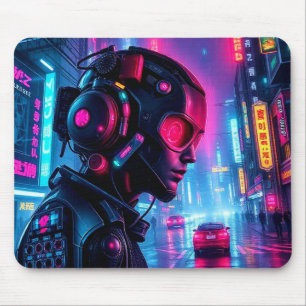 Souris Tapis de jeu Cyberpunk Night City Pilot XL