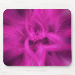 Souris tapis de souris_Art abstrait - vent (Rose)