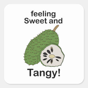 Soursop Fruits Feeling Sweet And Tangy Square Sticker