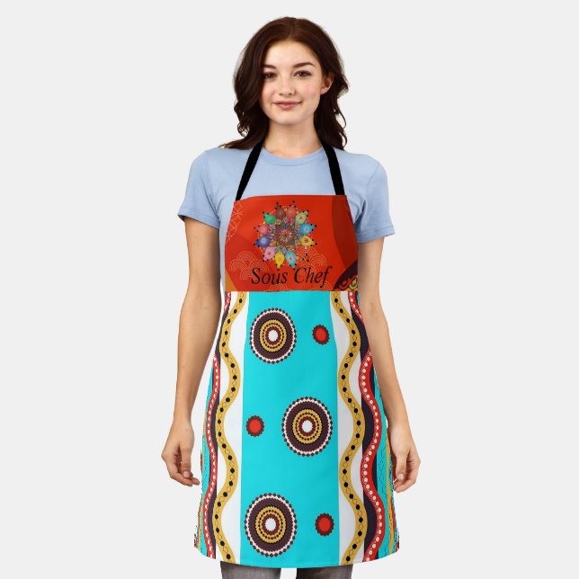 Sous Chef All Over Print Apron (Worn)
