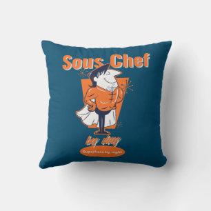 Sous Chef by Day, Superhero by Night Throw Pillow