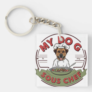 Sous Chef Pup Keychain