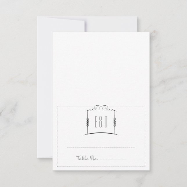 Sous la carte d'escorte du Mariage juif Chuppah (Devant)