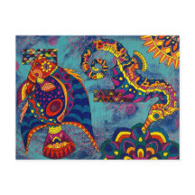 Sous la carte postale maritime