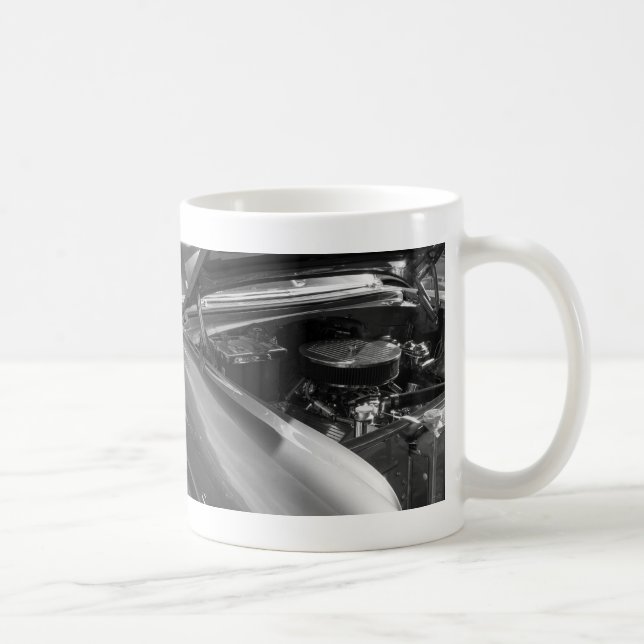 Sous la Hood Grayscale Cafe Mug (Droite)