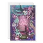 Sous la mer Baby Shower Invitations