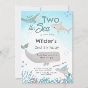 Sous la mer Invitation d'anniversaire 2