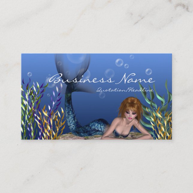 Sous la sirène 1 de mer - cartes de visite (Devant)