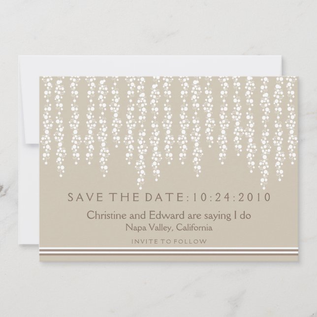 Sous l'arbre Willow Save the Date Mariage (Devant)