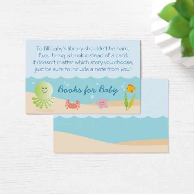 Sous le Baby shower de la mer Apportez une carte d (Bureau)