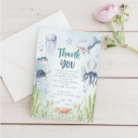 Sous le Carte de remerciements du Baby shower mari