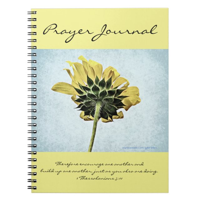 Sous le journal de prière de tournesol (Devant)