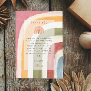 Sous le Merci du Baby shower Rainbow Boho