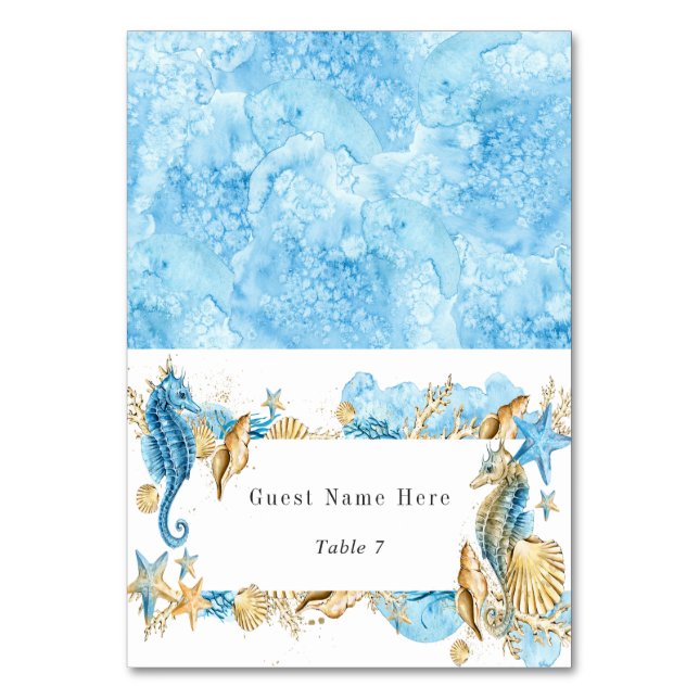 Sous le numéro de table du Mariage d'or bleu marin (Par défaut)