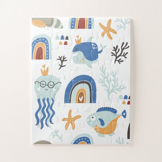 Sous Le Puzzle De La Mer (Vertical)