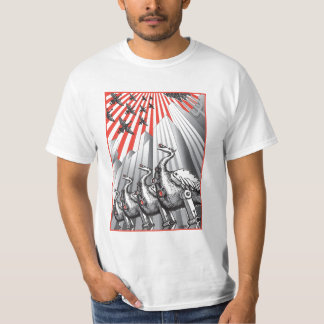 Sous le T-shirt de blanc de surveillance