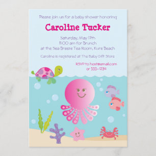 Sous les invitations à la douche pour bébés de la