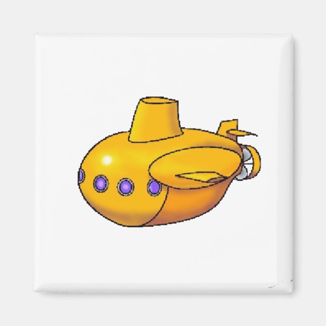 Sous-marin jaune | Magnet (Devant)