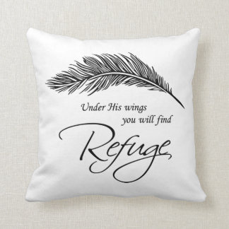 Sous Ses Ailes, Vous Trouverez Refuge Jeu Oreiller