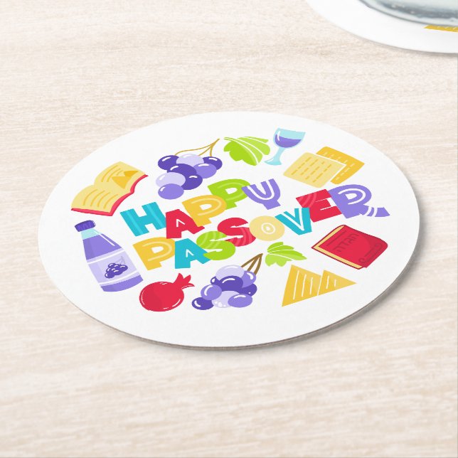 Sous-verre de Pâque joyeuse (Incliné)
