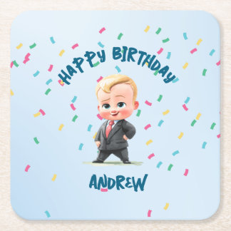 Sous-verre en papier modifiable Boss Baby