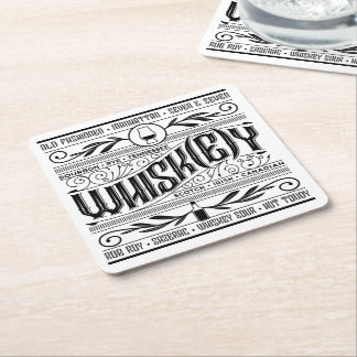 Sous-verre en papier : Whiskey / Whisky