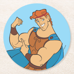 Sous-verre rond en papier Hercules Flex Biceps