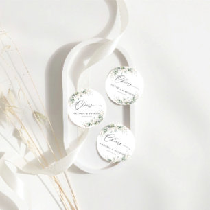 Sous-verre Rond Félicitations de Mariage Élégante