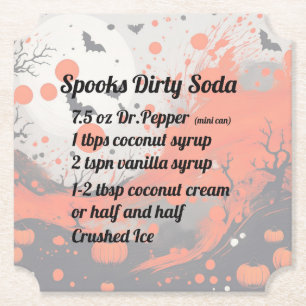 Sous-verre Soda Sale Spooks