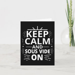 Sous Vide Cooking Quote For A Sous Vide Lover Card