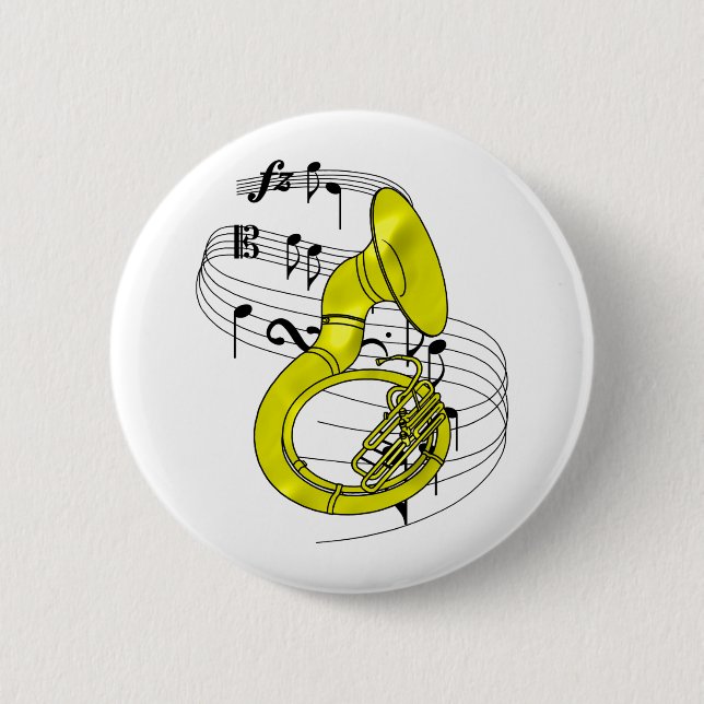 Sousaphone 2 Inch Round Button (Front)