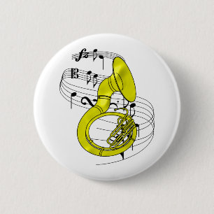 Sousaphone 2 Inch Round Button