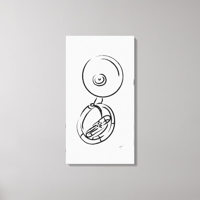 Sousaphone Canvas Print (Front)