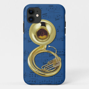 Sousaphone & music phone case. Pick colour iPhone 11 Case